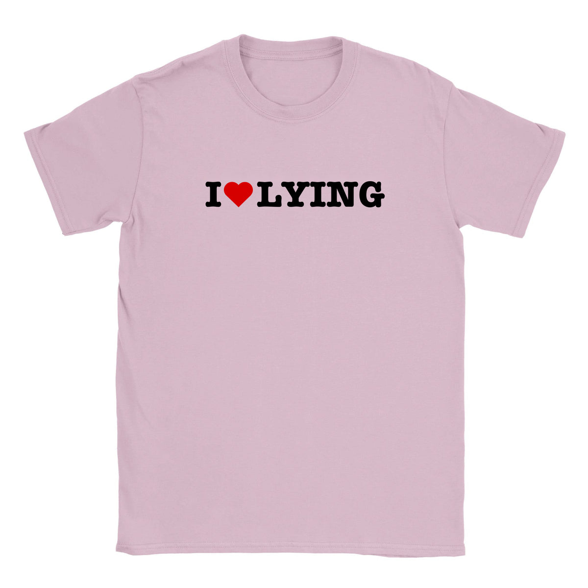 I LOVE LYING - BABY TEE – Light Pink
