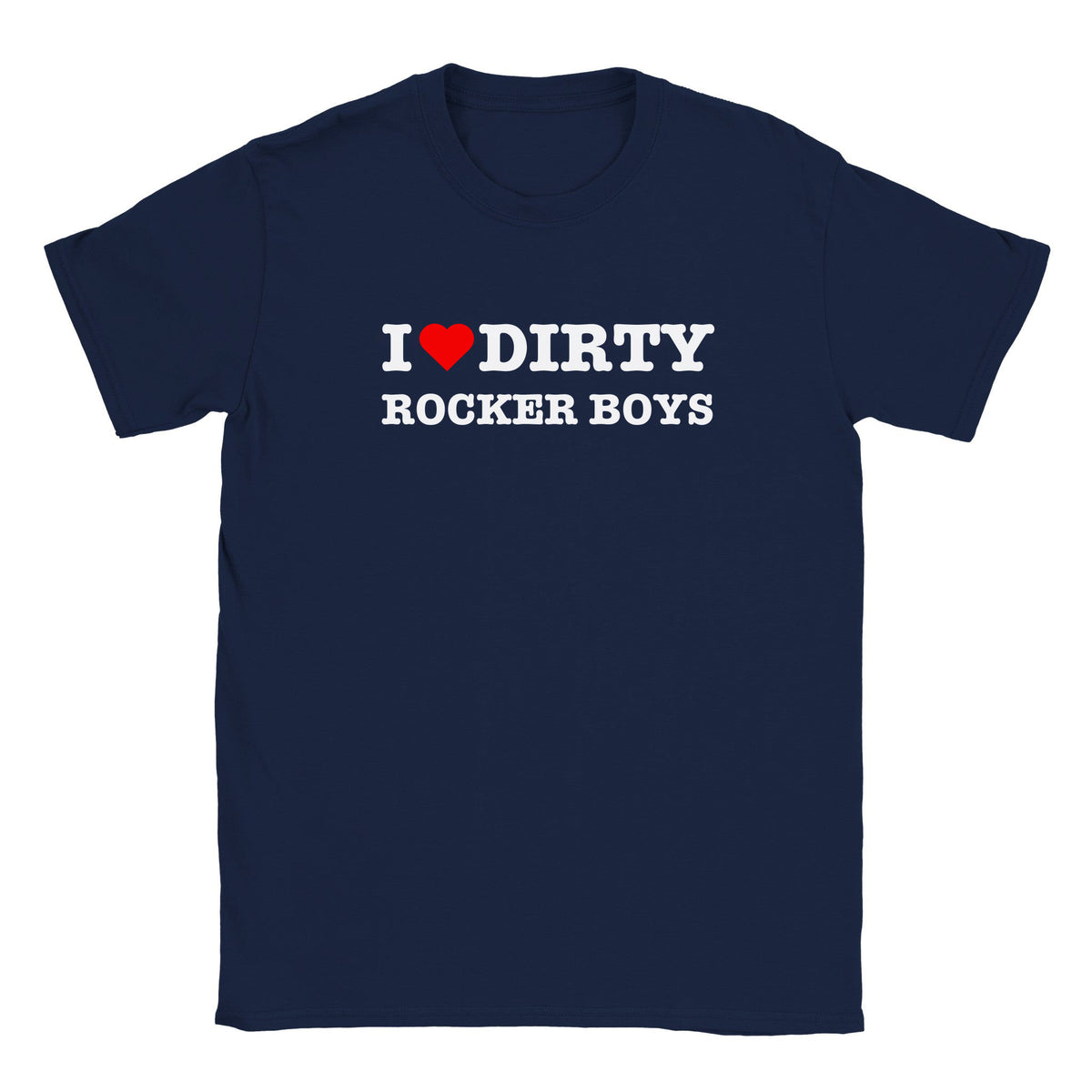 I LOVE DIRTY ROCKER BOYS - BABY TEE – Navy