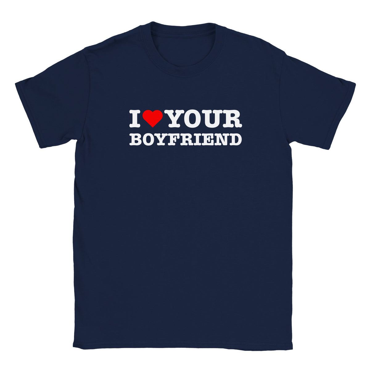 I LOVE YOUR BOYFRIEND - BABY TEE – Navy