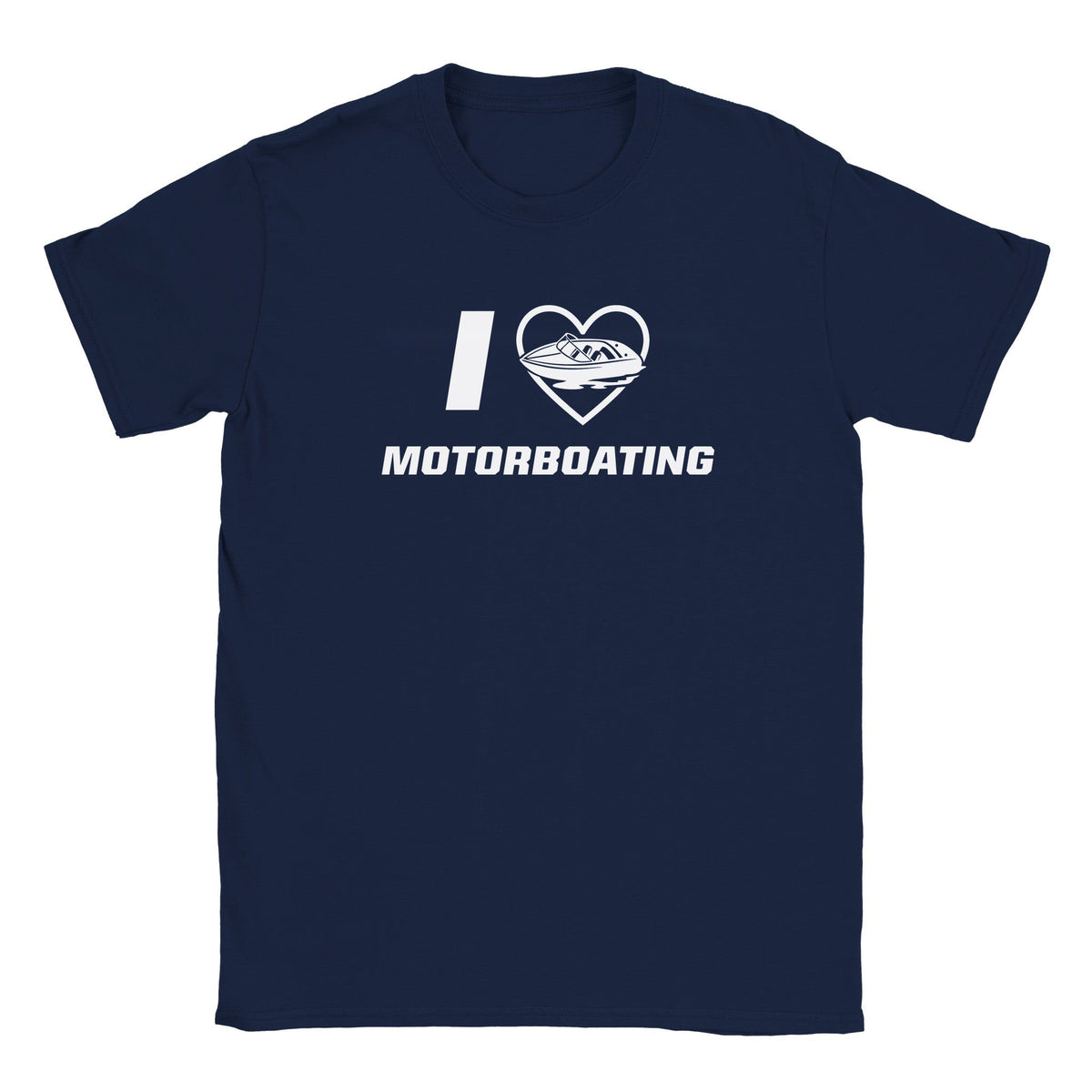 I LOVE MOTORBOATING - BABY TEE – Navy