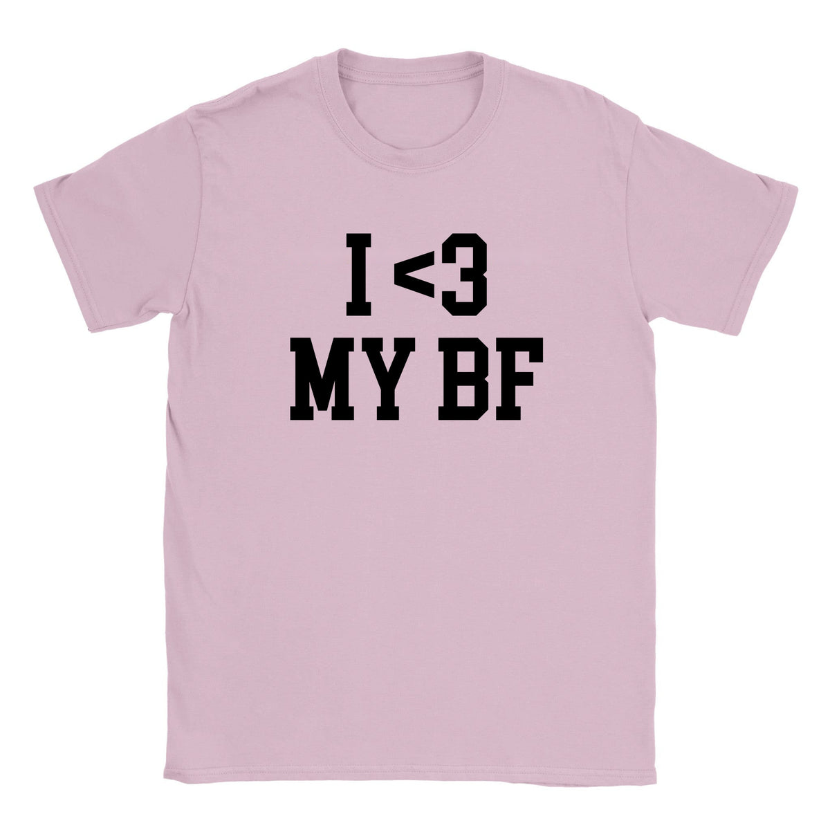 I LOVE MY BF - BABY TEE – Light Pink