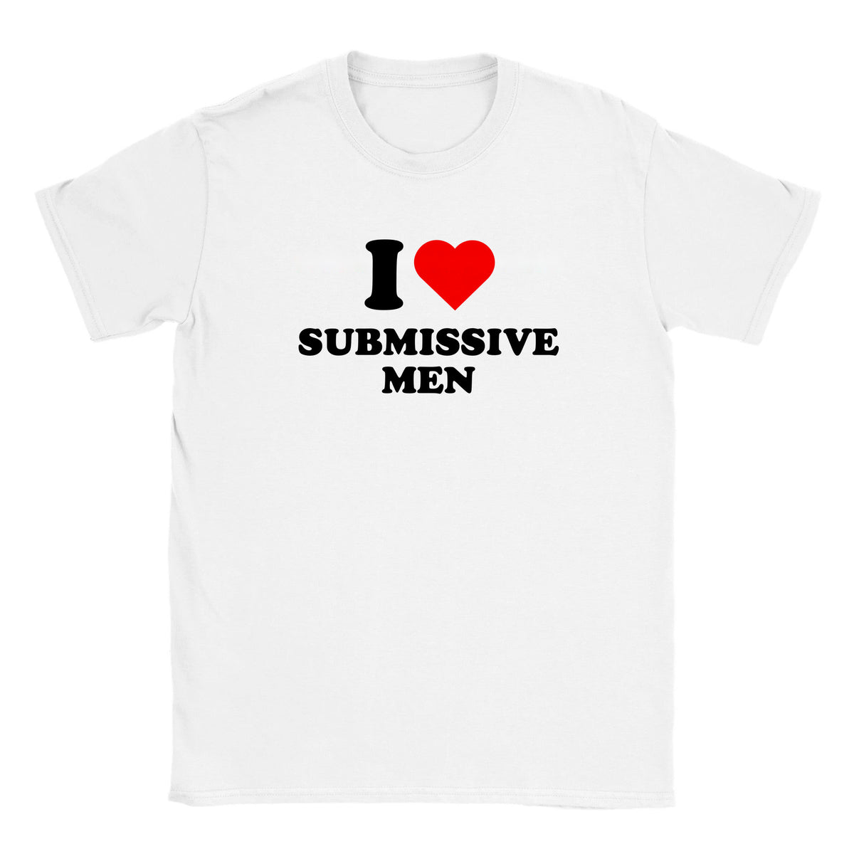 I LOVE SUBMISSIVE MEN - BABY TEE – White