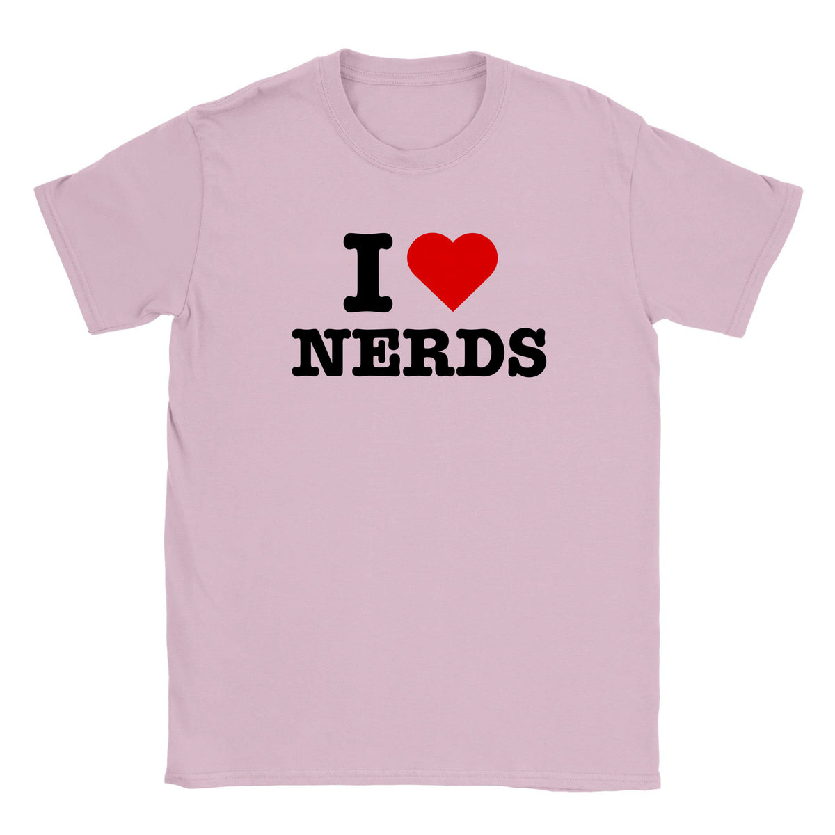 I LOVE NERDS - BABY TEE – Light Pink