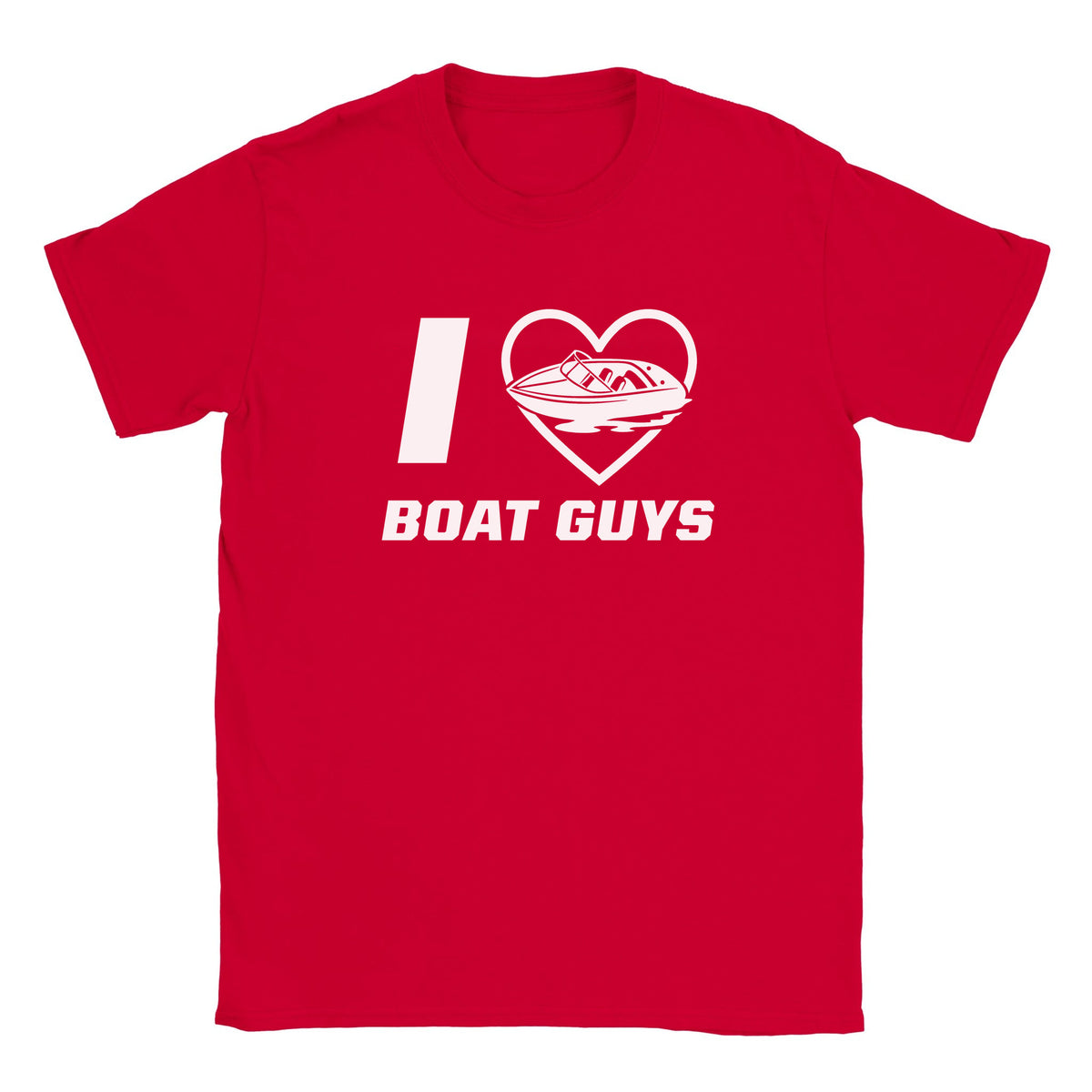 I LOVE BOAT GUYS - BABY TEE – Red