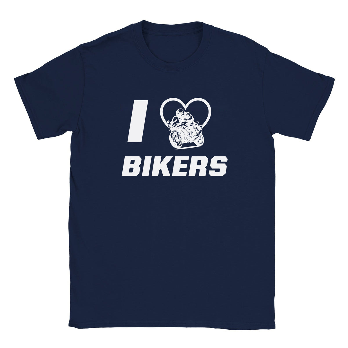 I LOVE BIKERS - BABY TEE – Navy