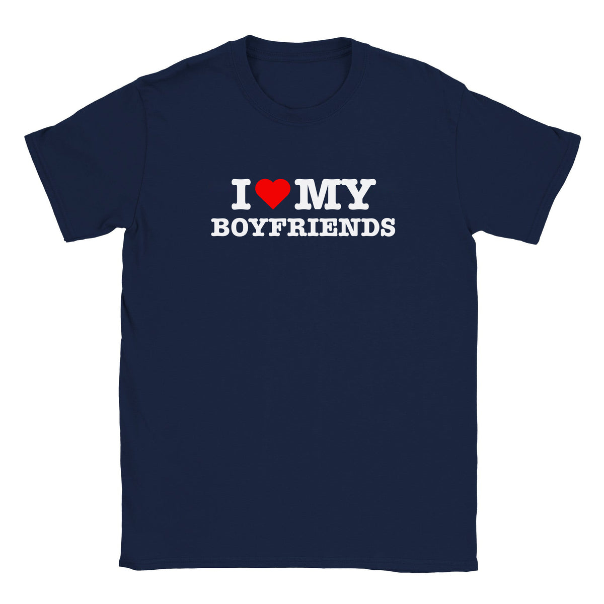 I LOVE MY BOYFRIENDS - BABY TEE – Navy