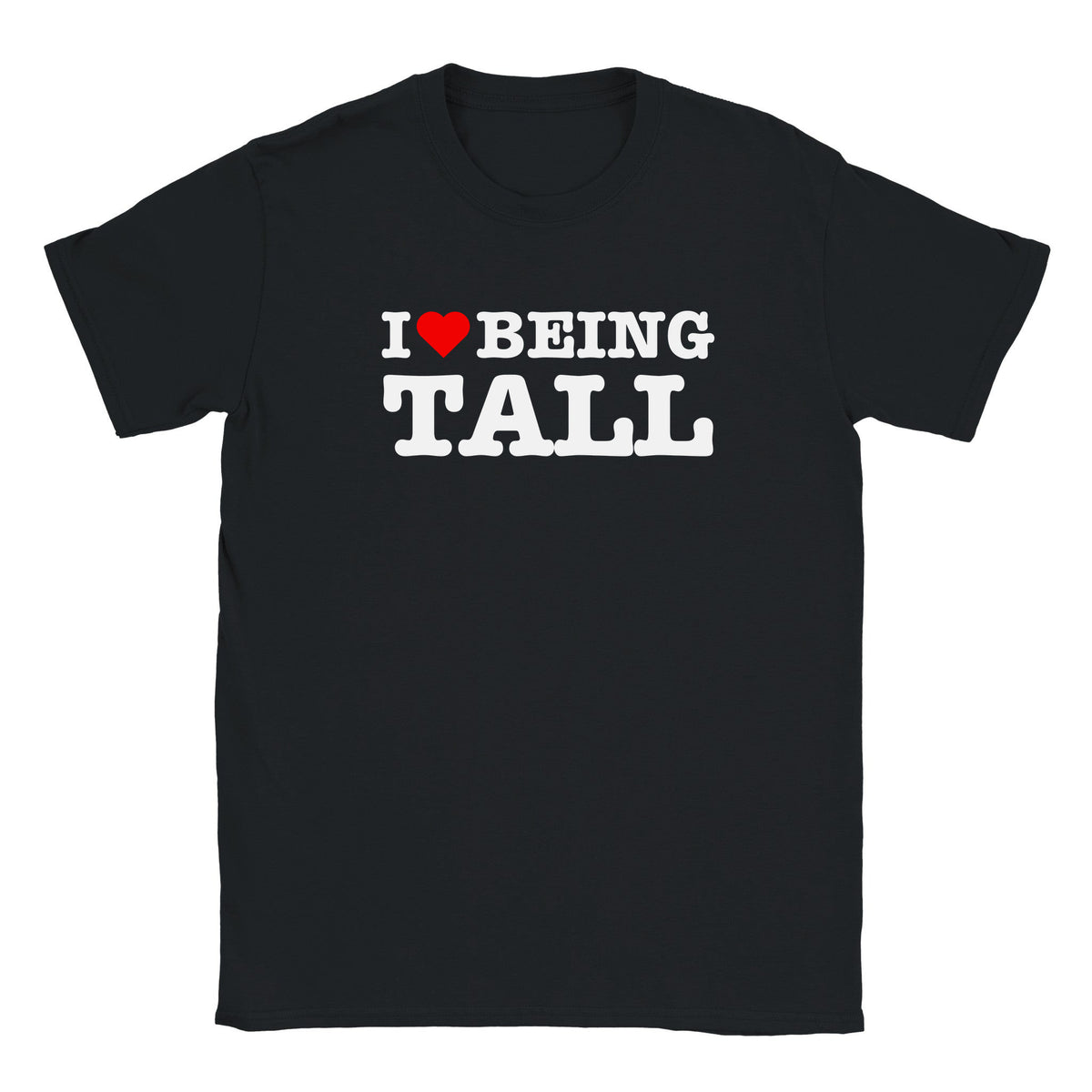 I LOVE BEING TALL - BABY TEE – Black