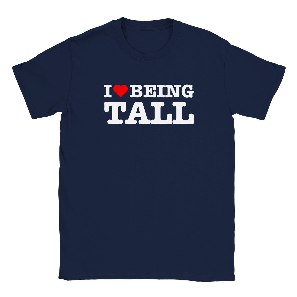 I LOVE BEING TALL - BABY TEE – Navy