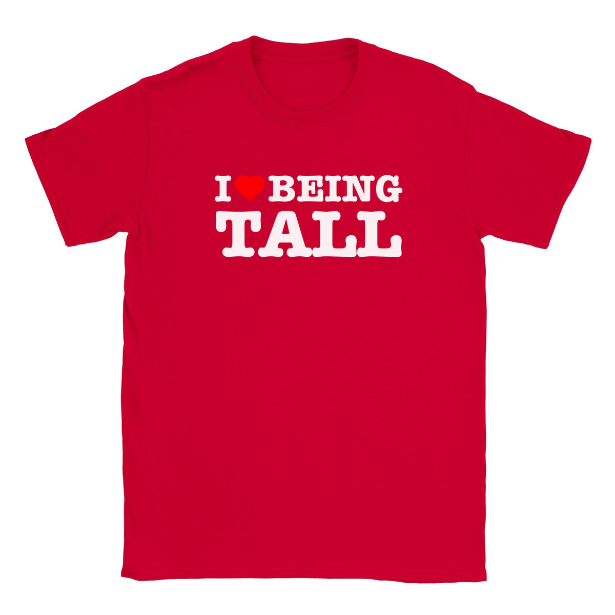 I LOVE BEING TALL - BABY TEE – Red