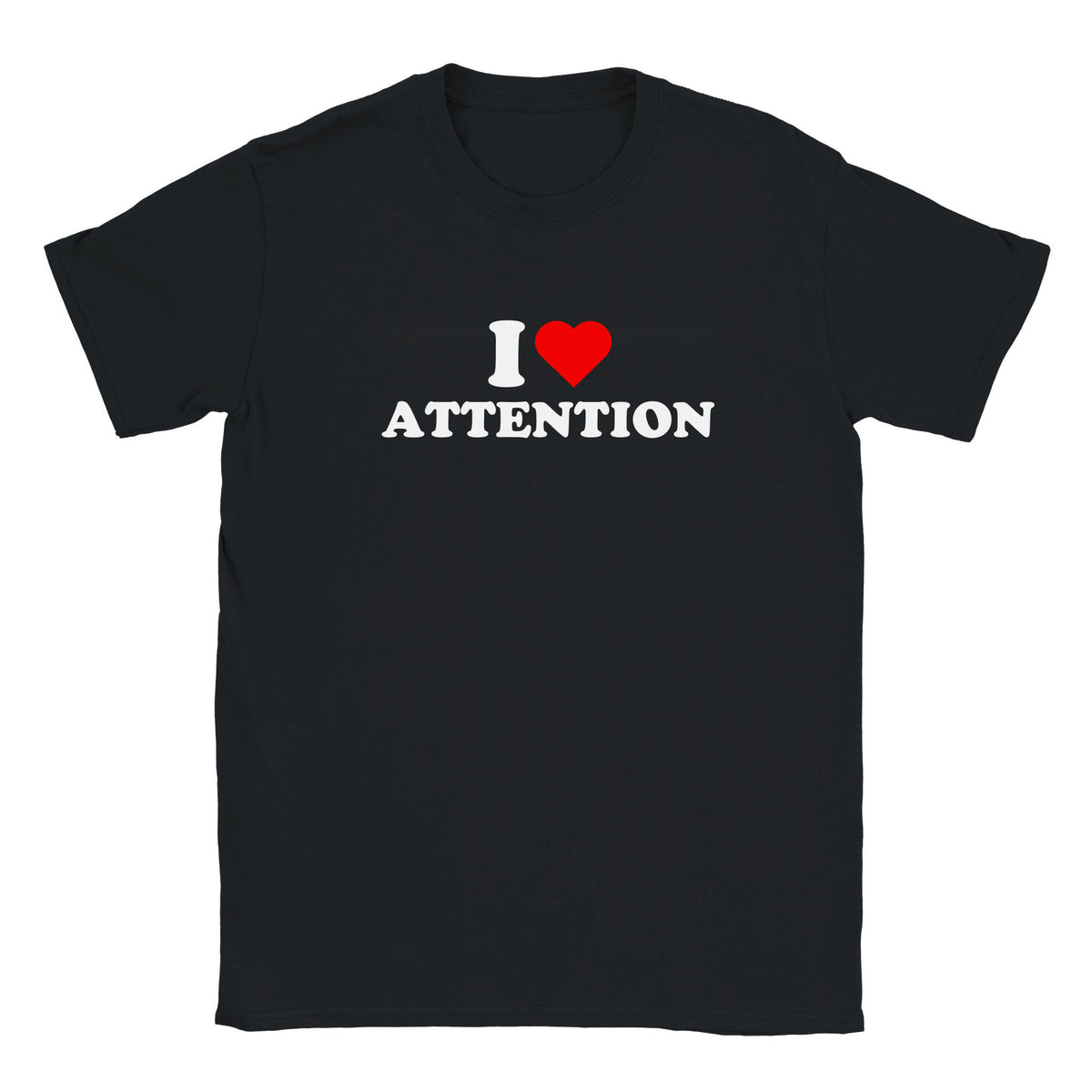 I LOVE ATTENTION - BABY TEE – Black