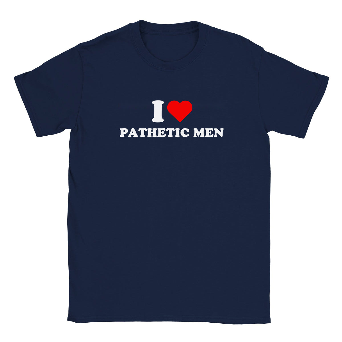 I LOVE PATHETIC MEN - BABY TEE – Navy