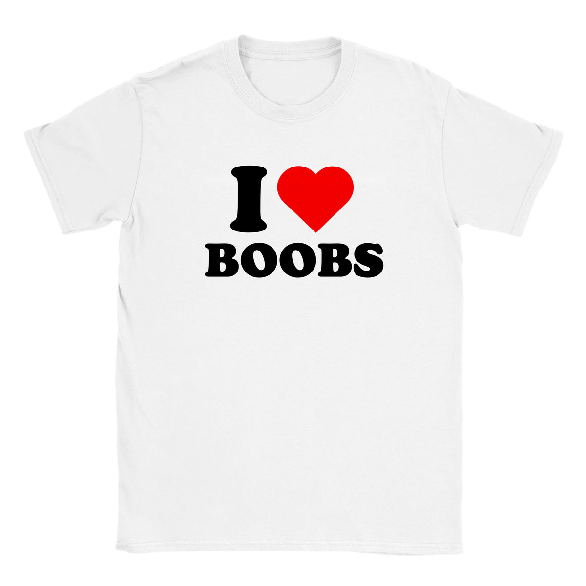 I LOVE BOOBS - BABY TEE – White