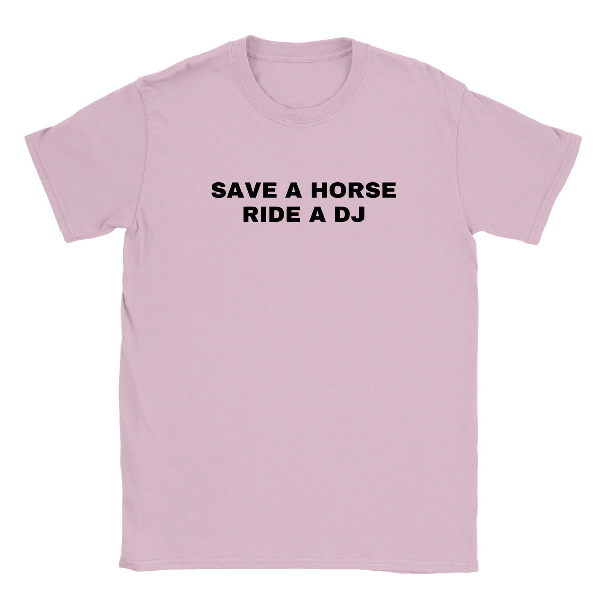SAVE A HORSE RIDE A DJ - BABY TEE – Light Pink