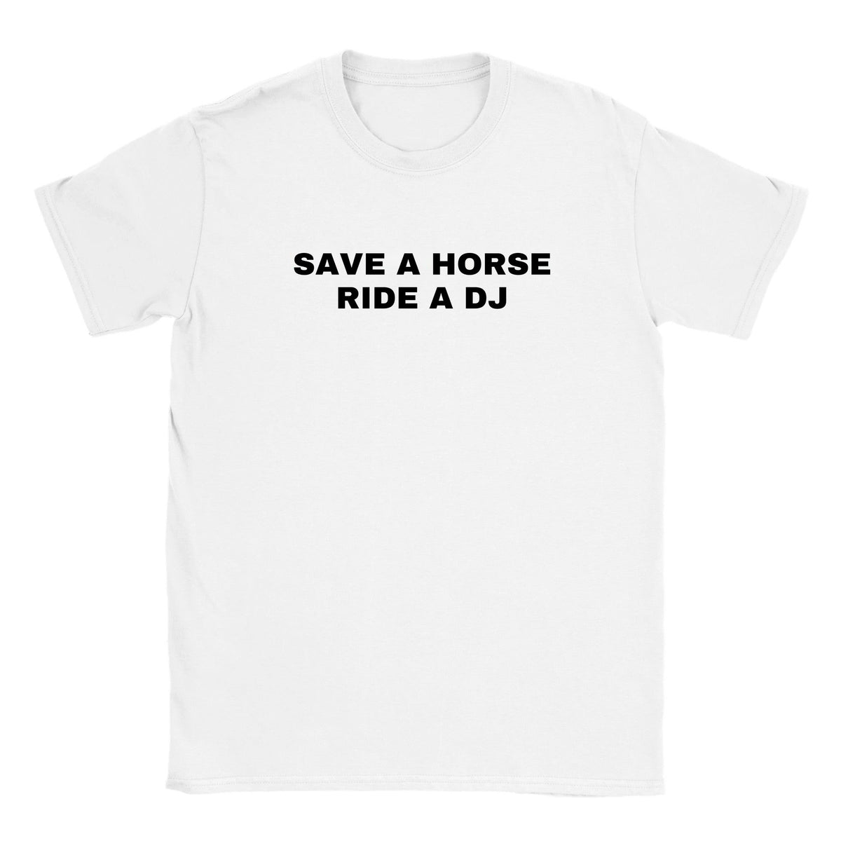 SAVE A HORSE RIDE A DJ - BABY TEE – White