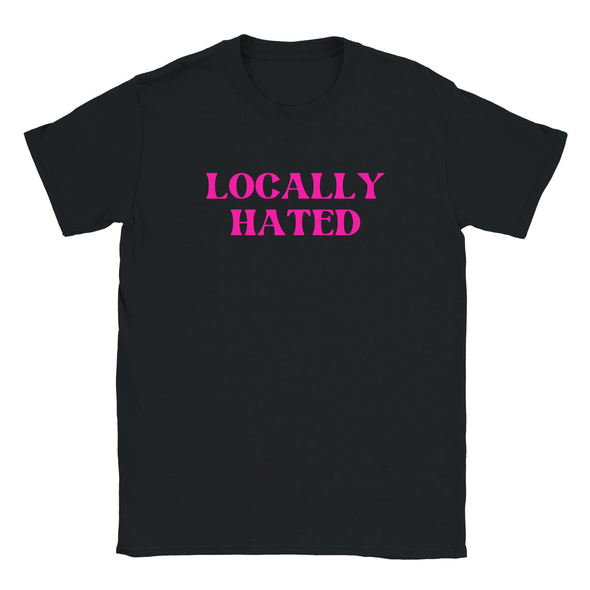 LOCALLY HATED - BABY TEE – Black