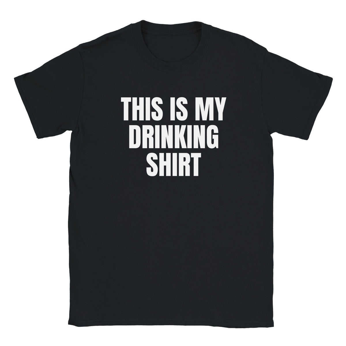 THIS IS MY DRINKING SHIRT - BABY TEE – Black