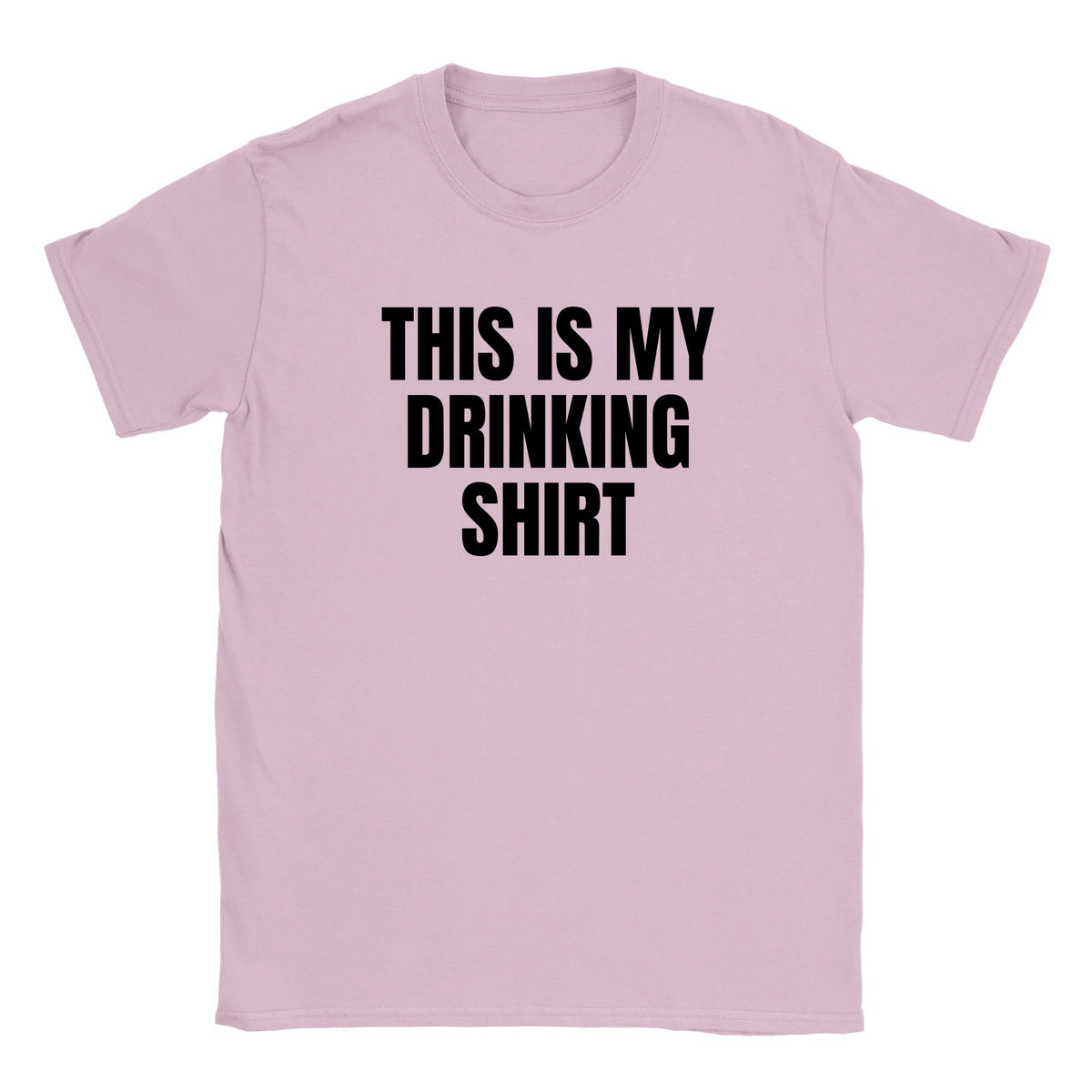THIS IS MY DRINKING SHIRT - BABY TEE – Light Pink
