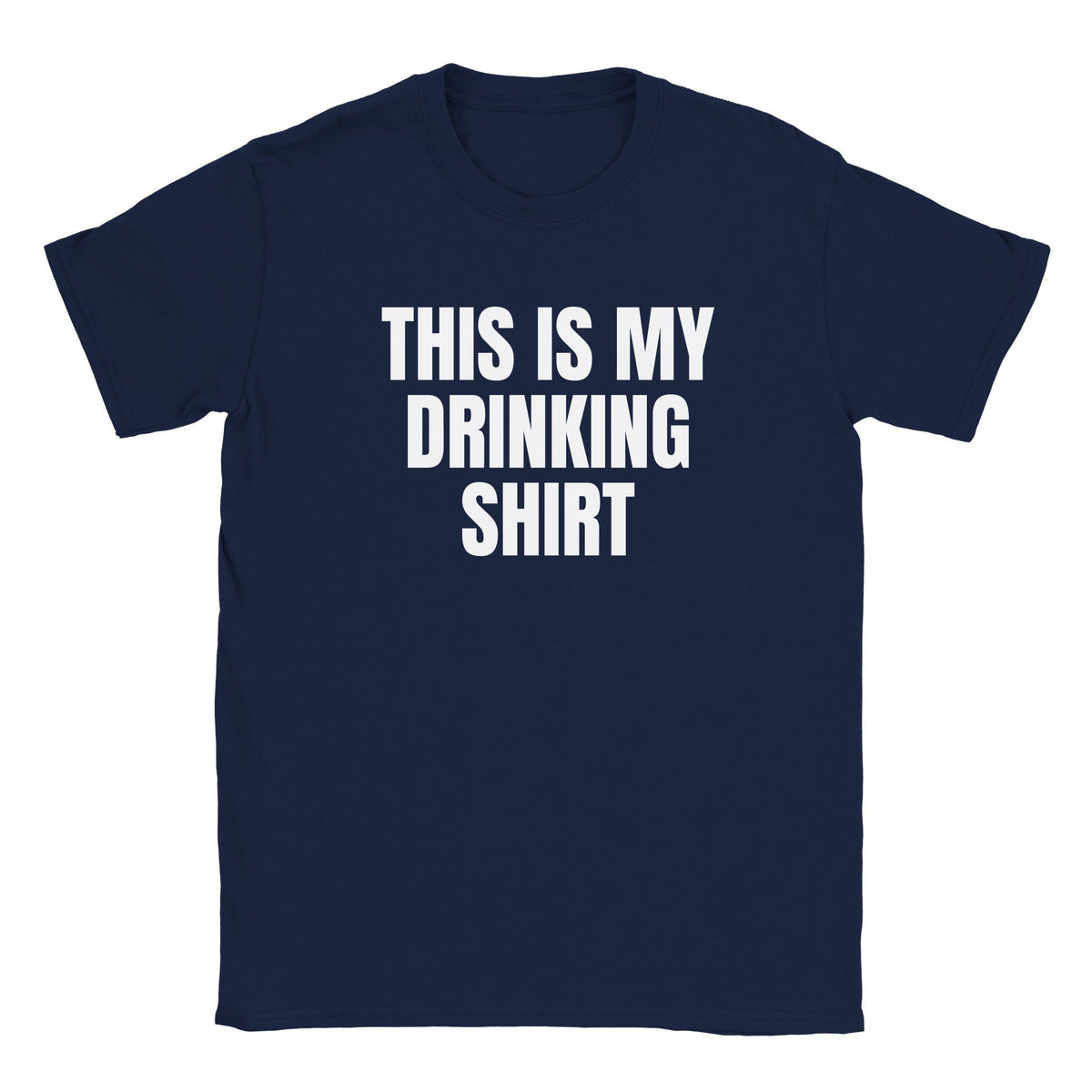 THIS IS MY DRINKING SHIRT - BABY TEE – Navy