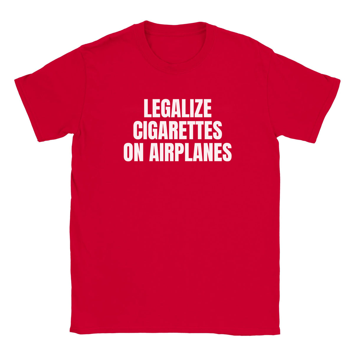 LEGALIZE CIGARETTES ON AIRPLANES - BABY TEE – Red