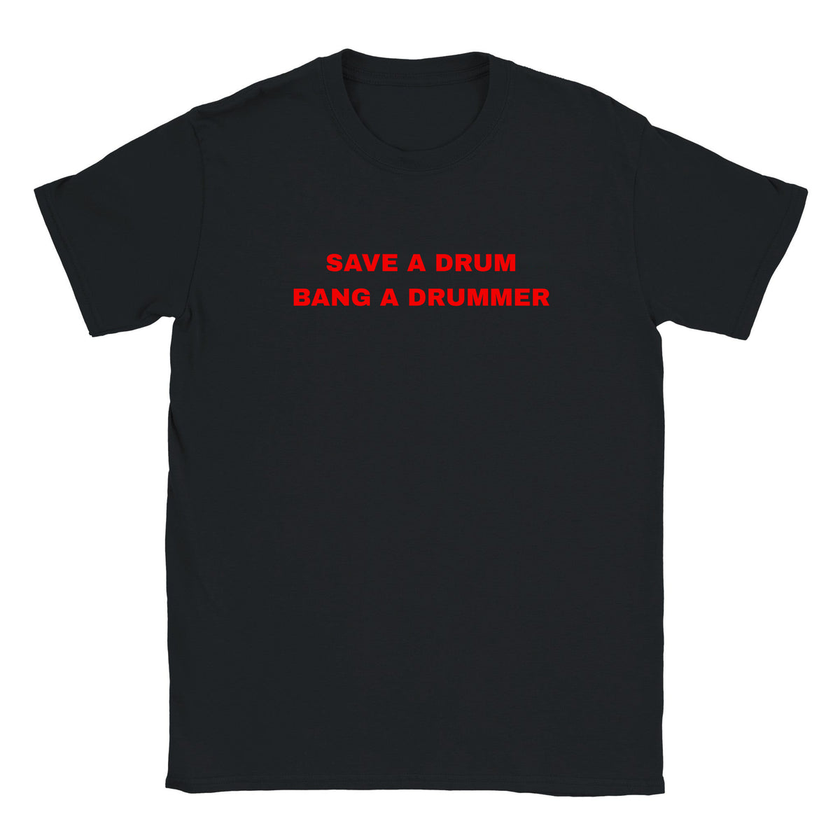 SAVE A DRUM BANG A DRUMMER - BABY TEE – Black