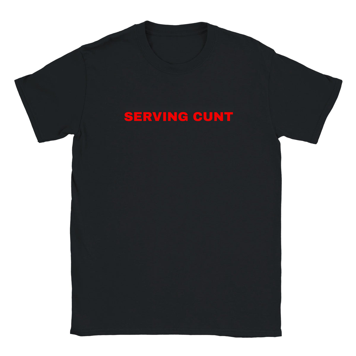 SERVING CUNT - BABY TEE – Black