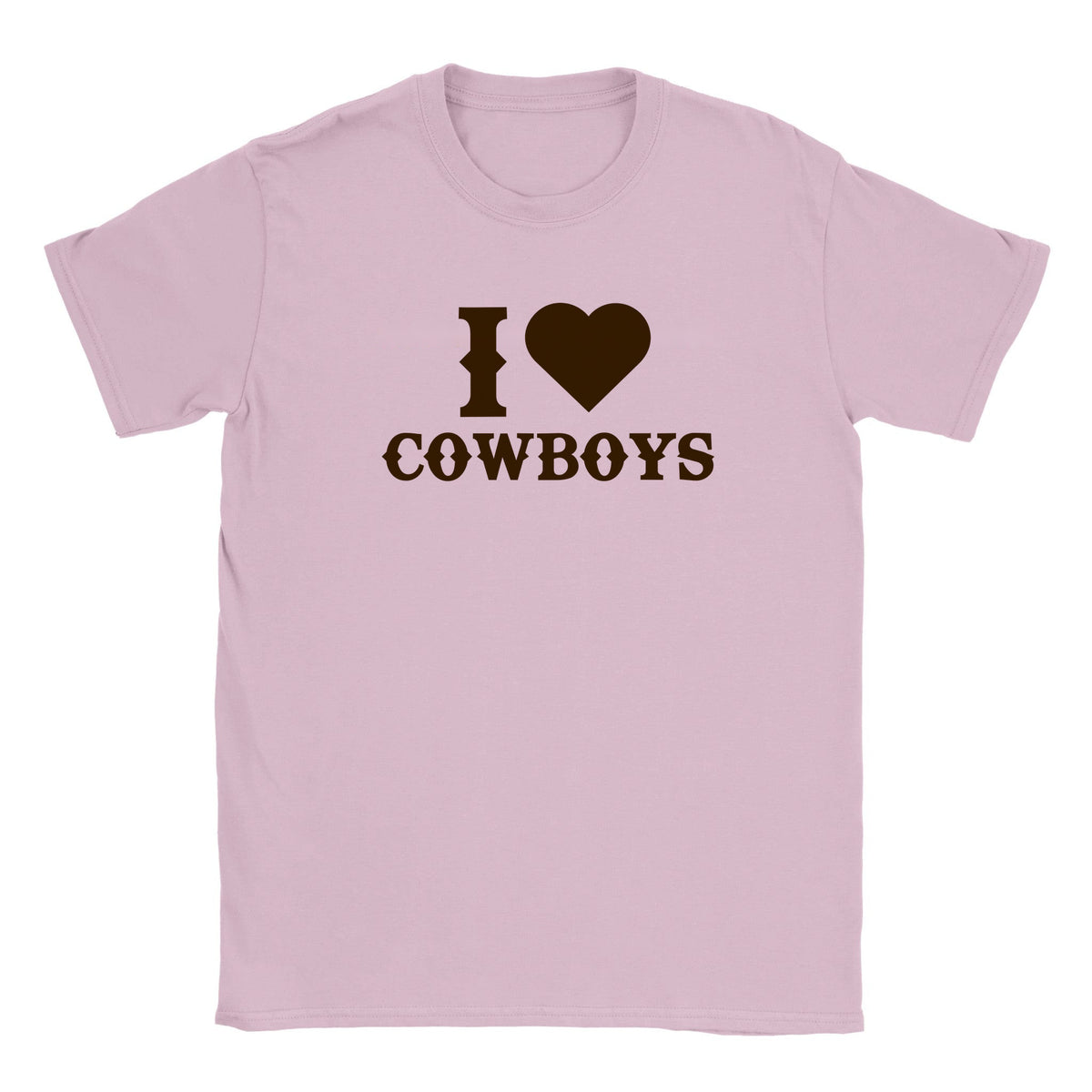 I LOVE COWBOYS - BABY TEE – Light Pink