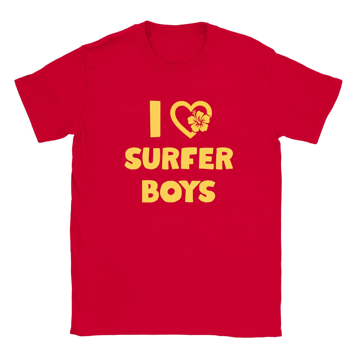 I LOVE SURFER BOYS - BABY TEE – Red