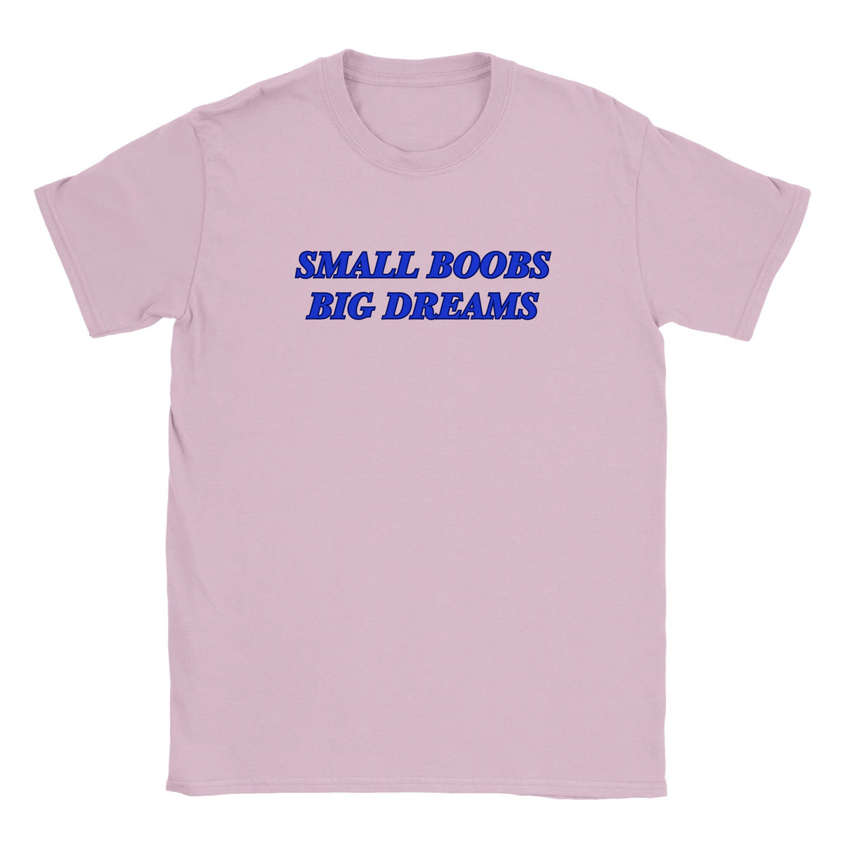 SMALL BOOBS BIG DREAMS - BABY TEE – Light Pink