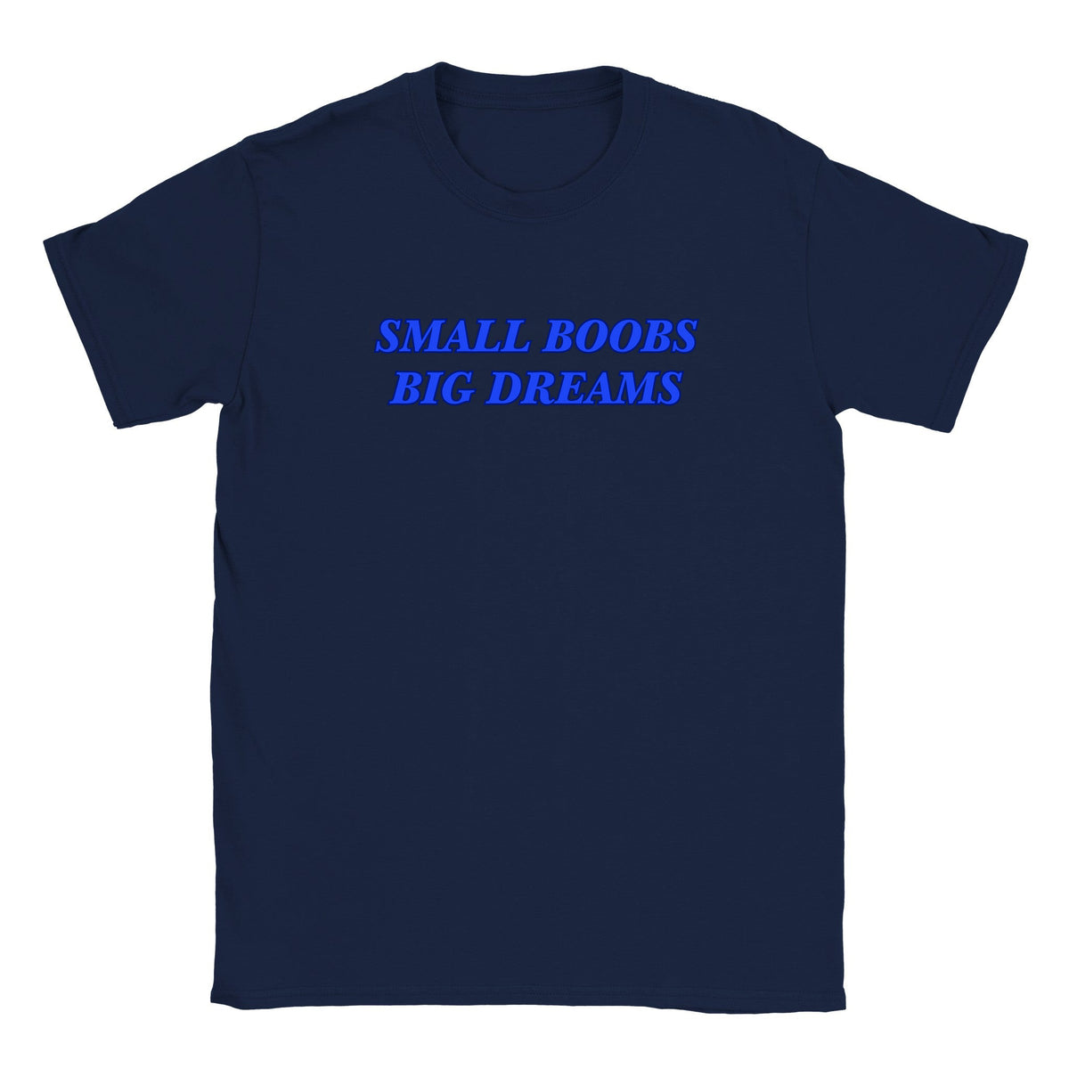 SMALL BOOBS BIG DREAMS - BABY TEE – Navy