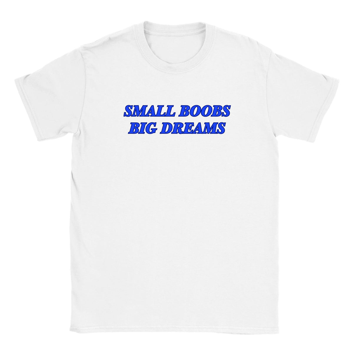 SMALL BOOBS BIG DREAMS - BABY TEE – White