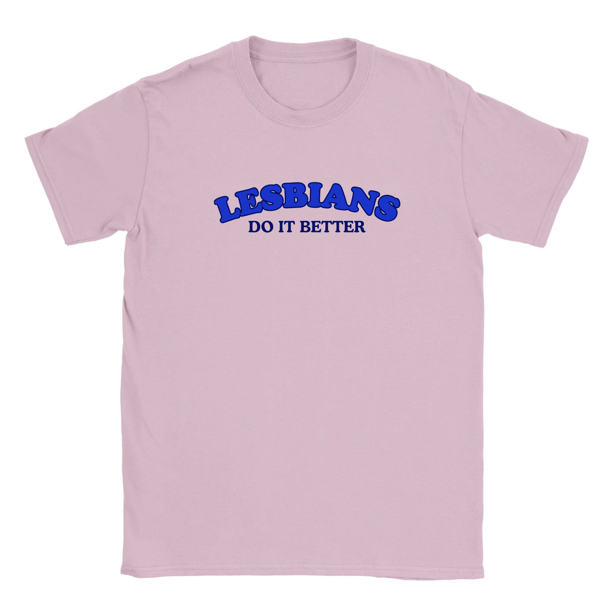 LESBIANS DO IT BETTER - BABY TEE – Light Pink