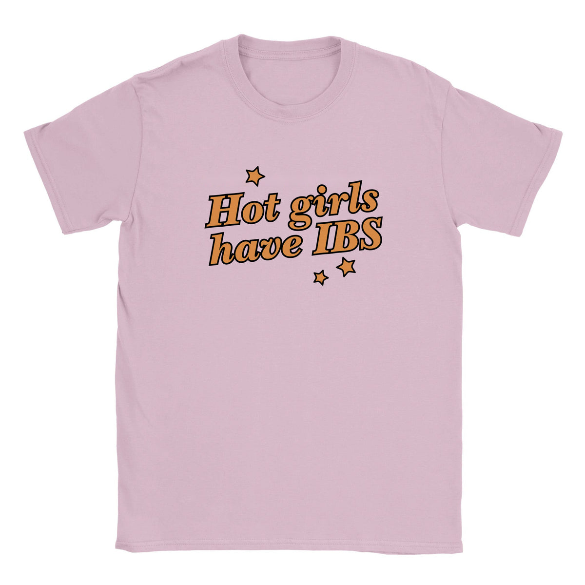 HOT GIRLS HAVE IBS - BABY TEE – Light Pink
