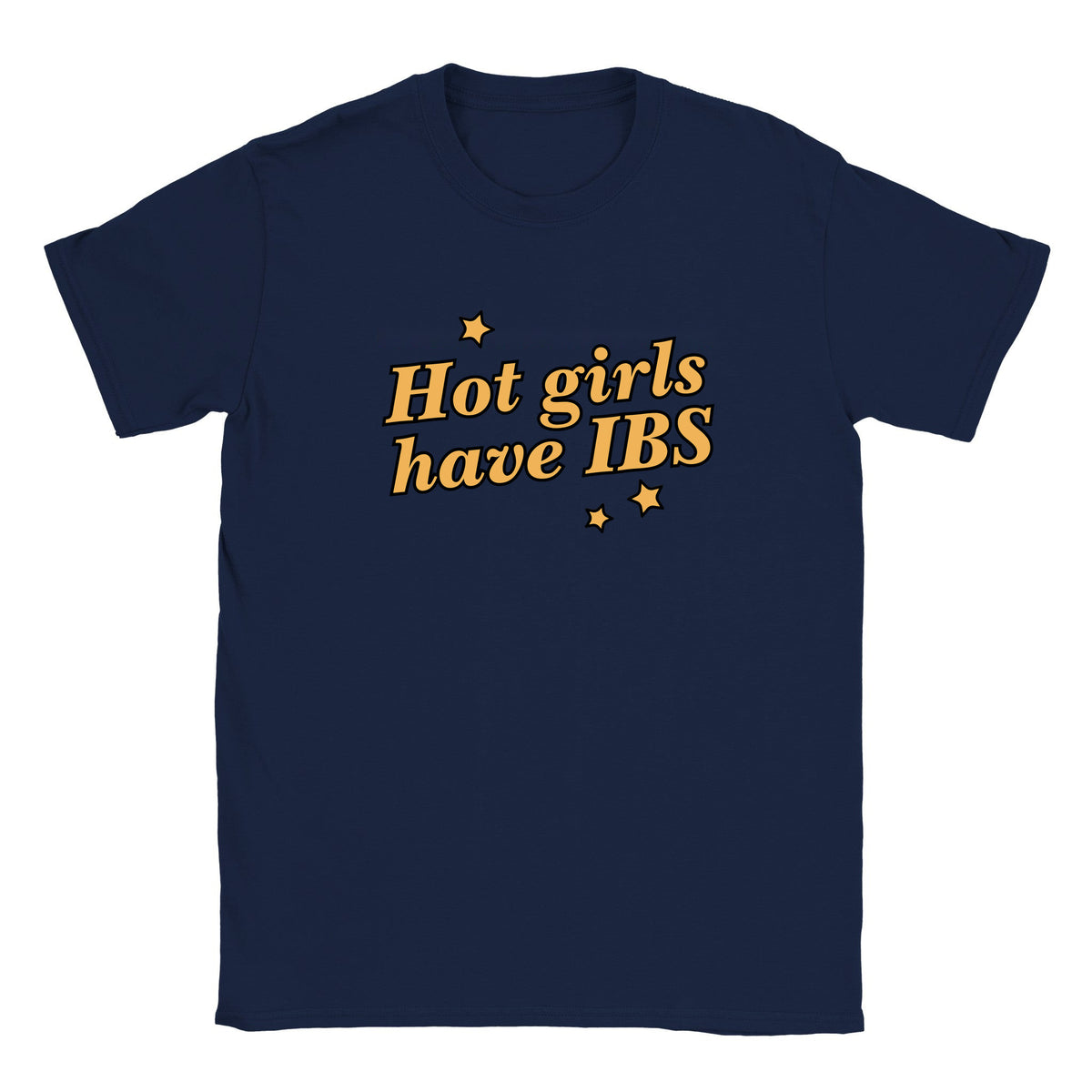 HOT GIRLS HAVE IBS - BABY TEE – Navy
