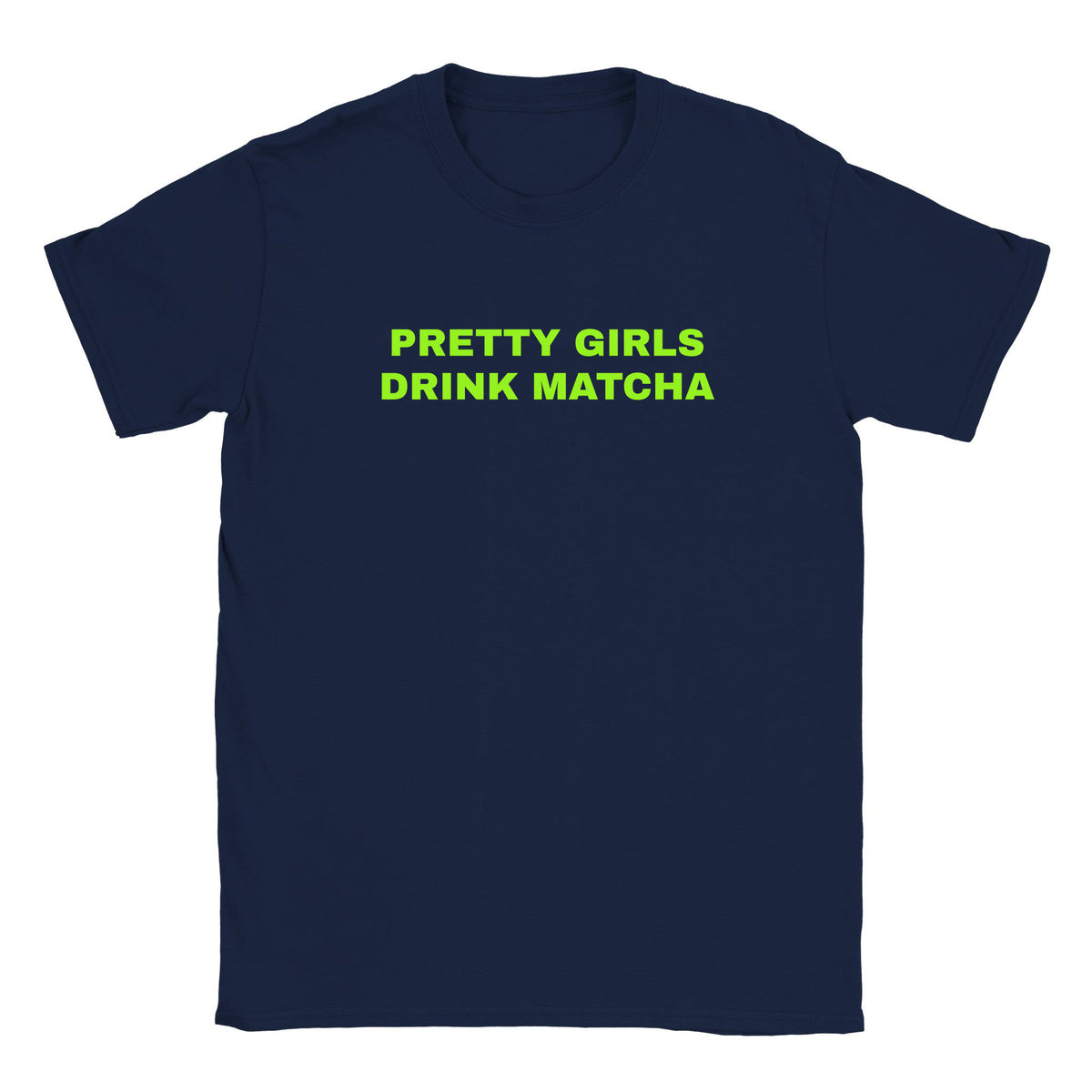 PRETTY GIRLS DRINK MATCHA - BABY TEE – Navy