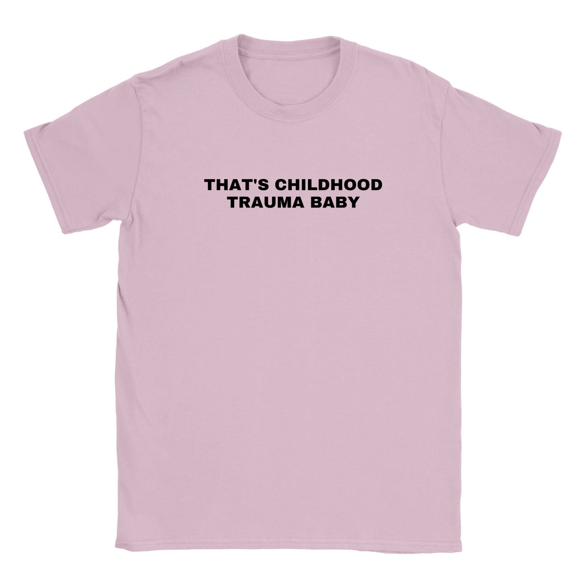 THAT'S CHILDHOOD TRAUMA BABY - BABY TEE – Light Pink