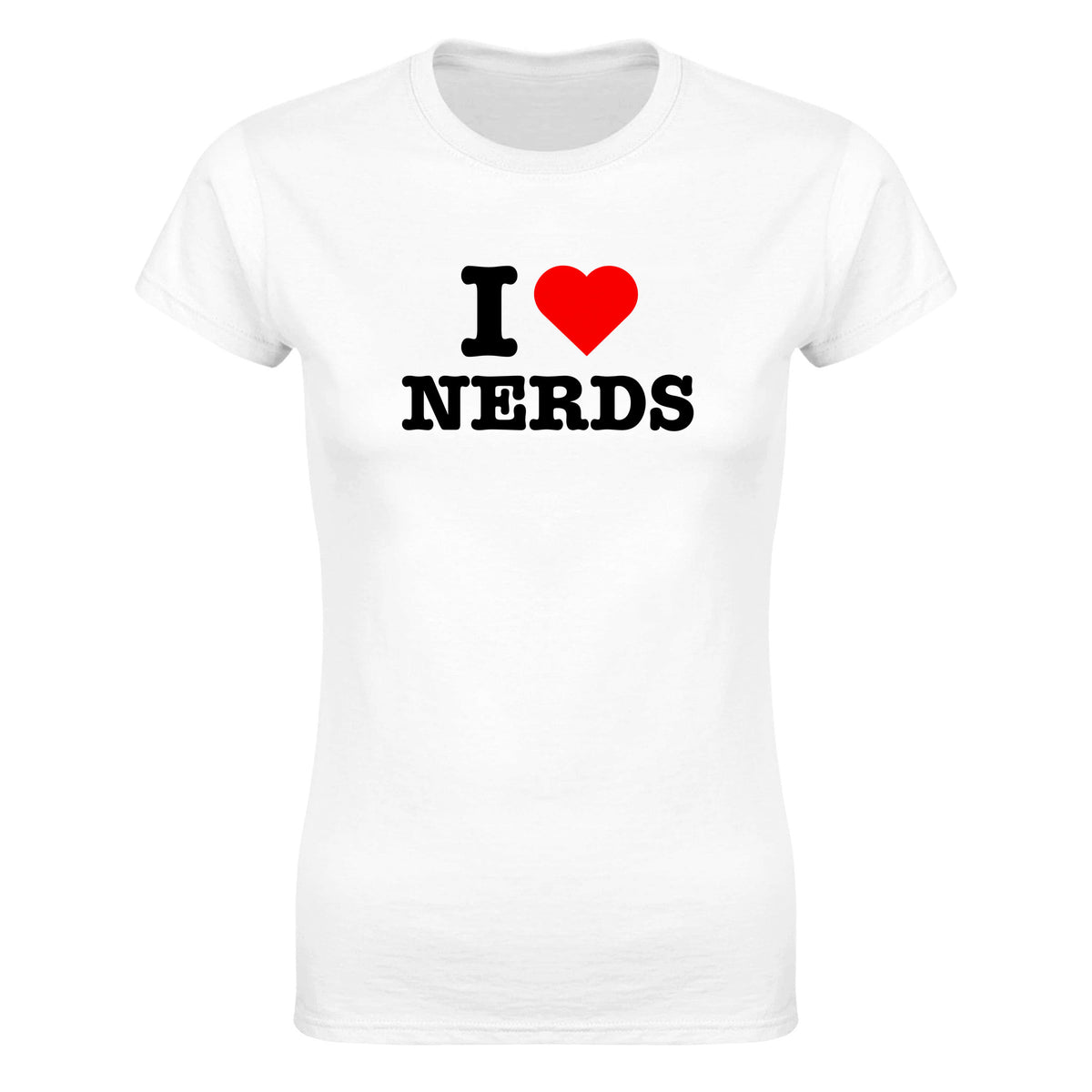 I LOVE NERDS - WOMEN'S TEE – White