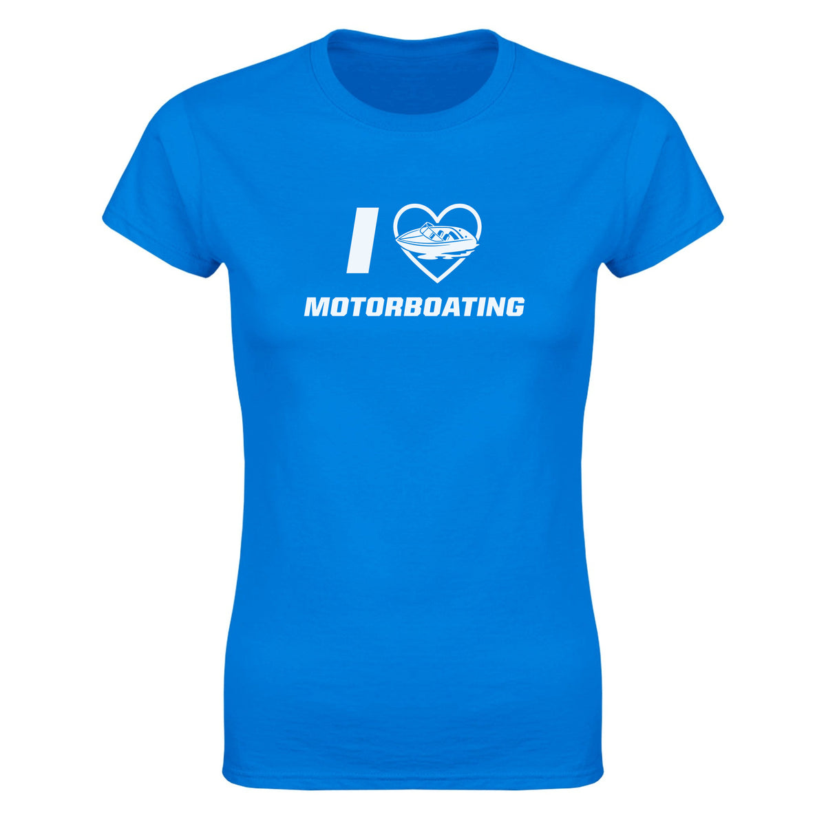 I LOVE MOTORBOATING - WOMEN'S TEE – Royal