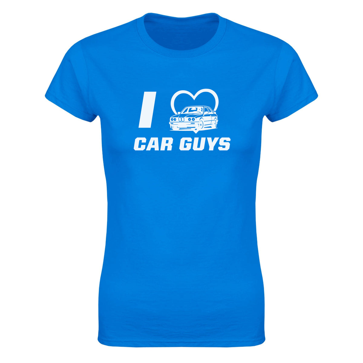 I LOVE CAR GUYS - WOMEN'S TEE – Royal