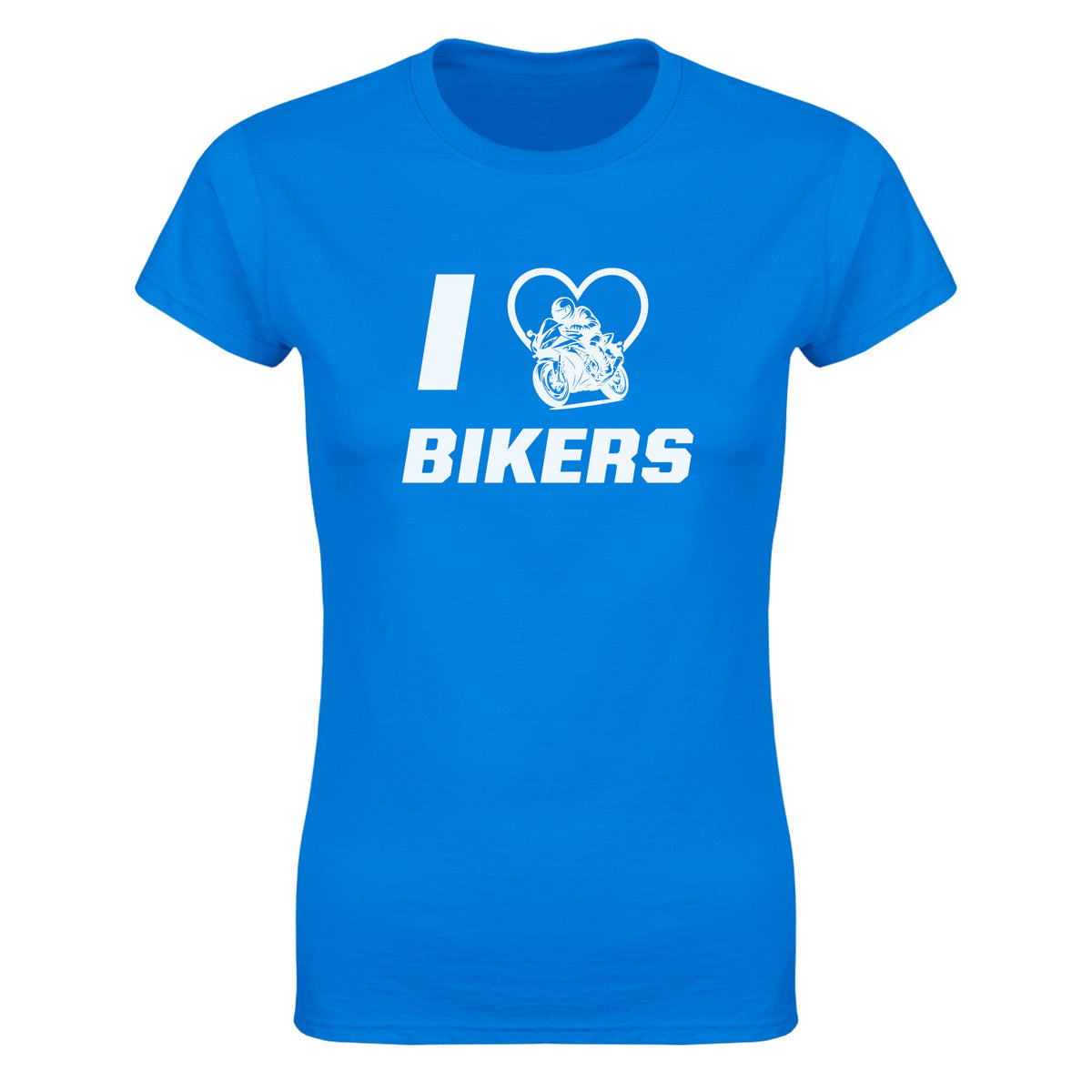 I LOVE BIKERS - WOMEN'S TEE – Royal