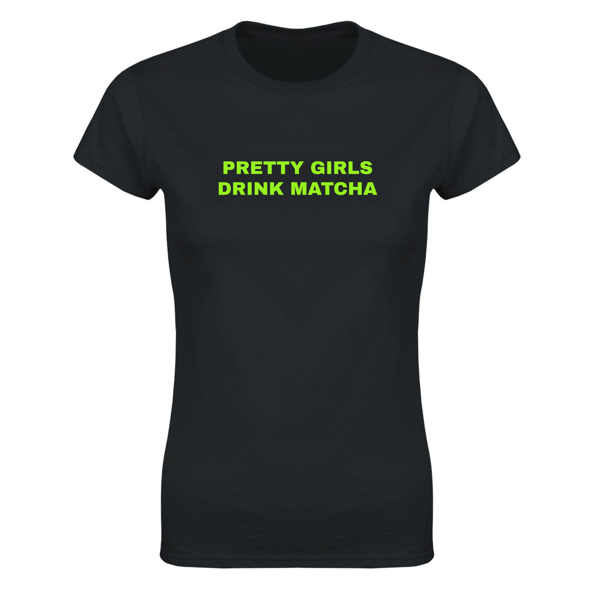PRETTY GIRLS DRINK MATCHA - WOMEN'S TEE – Black