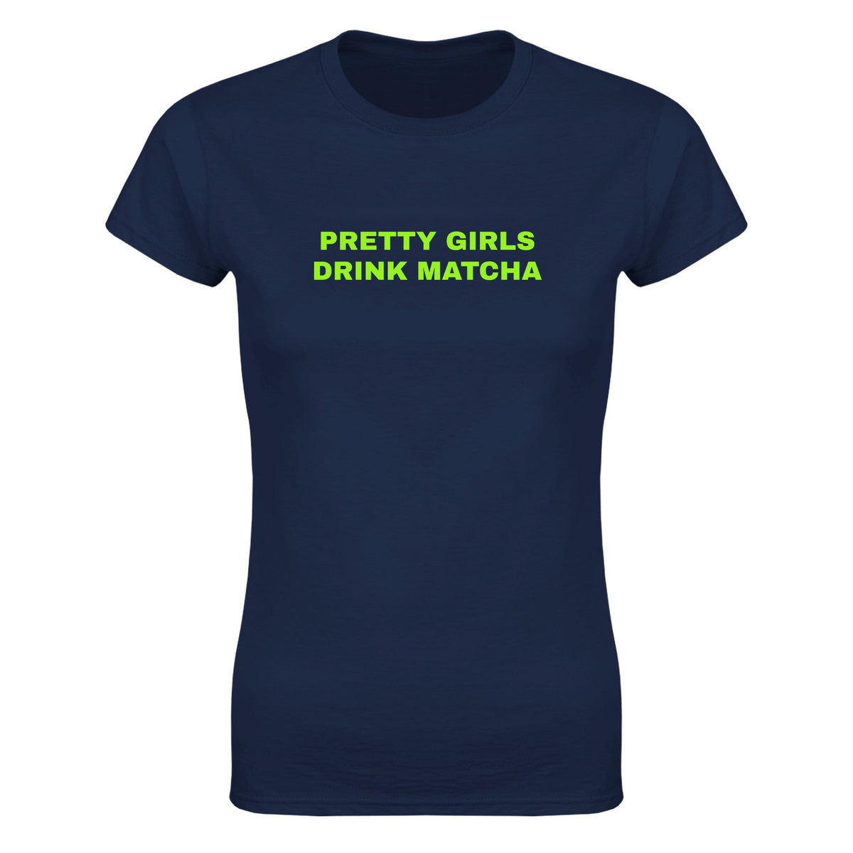 PRETTY GIRLS DRINK MATCHA - WOMEN'S TEE – Navy