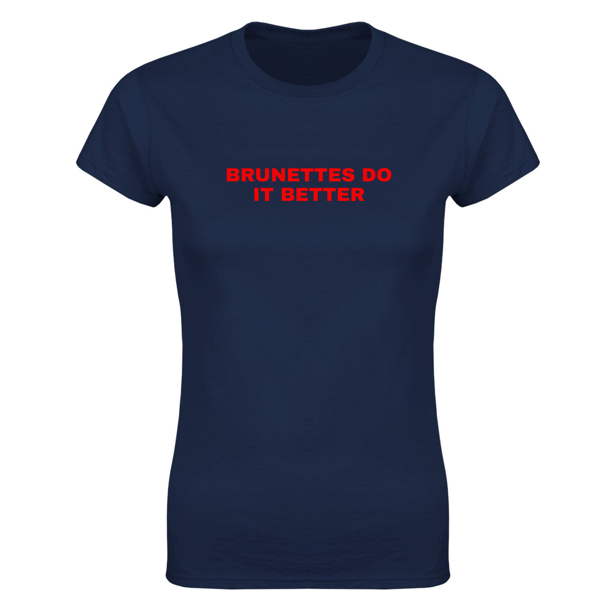 BRUNETTES DO IT BETTER - WOMEN'S TEE – Navy