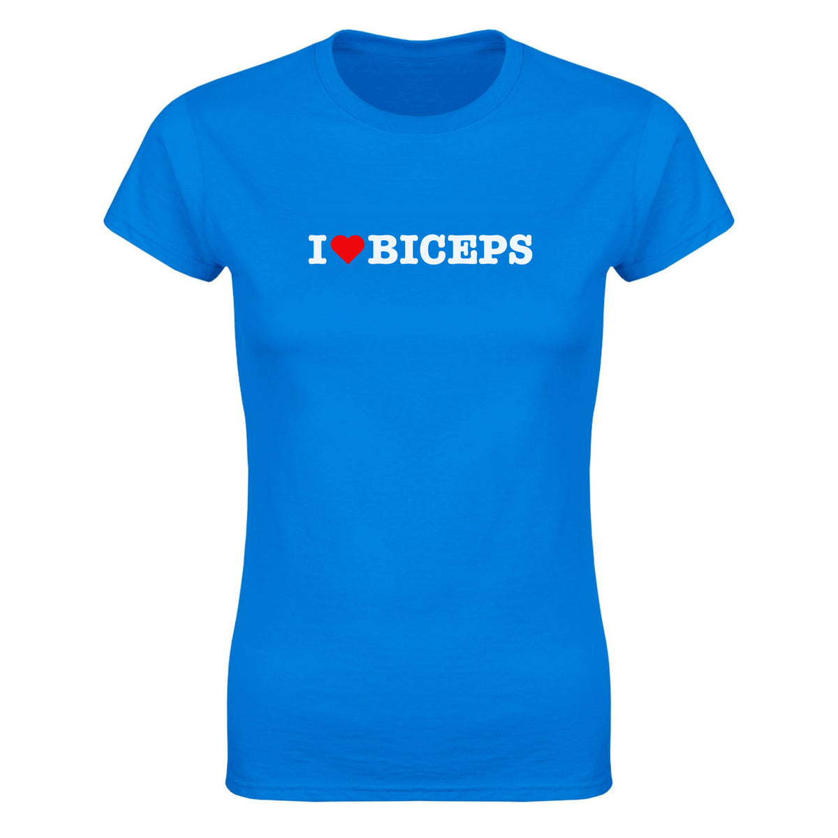 I LOVE BICEPS - WOMEN'S TEE – Royal