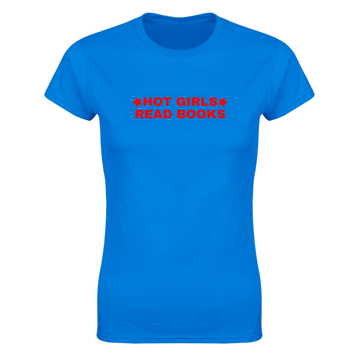 HOT GIRLS READ BOOKS - WOMEN'S TEE – Royal