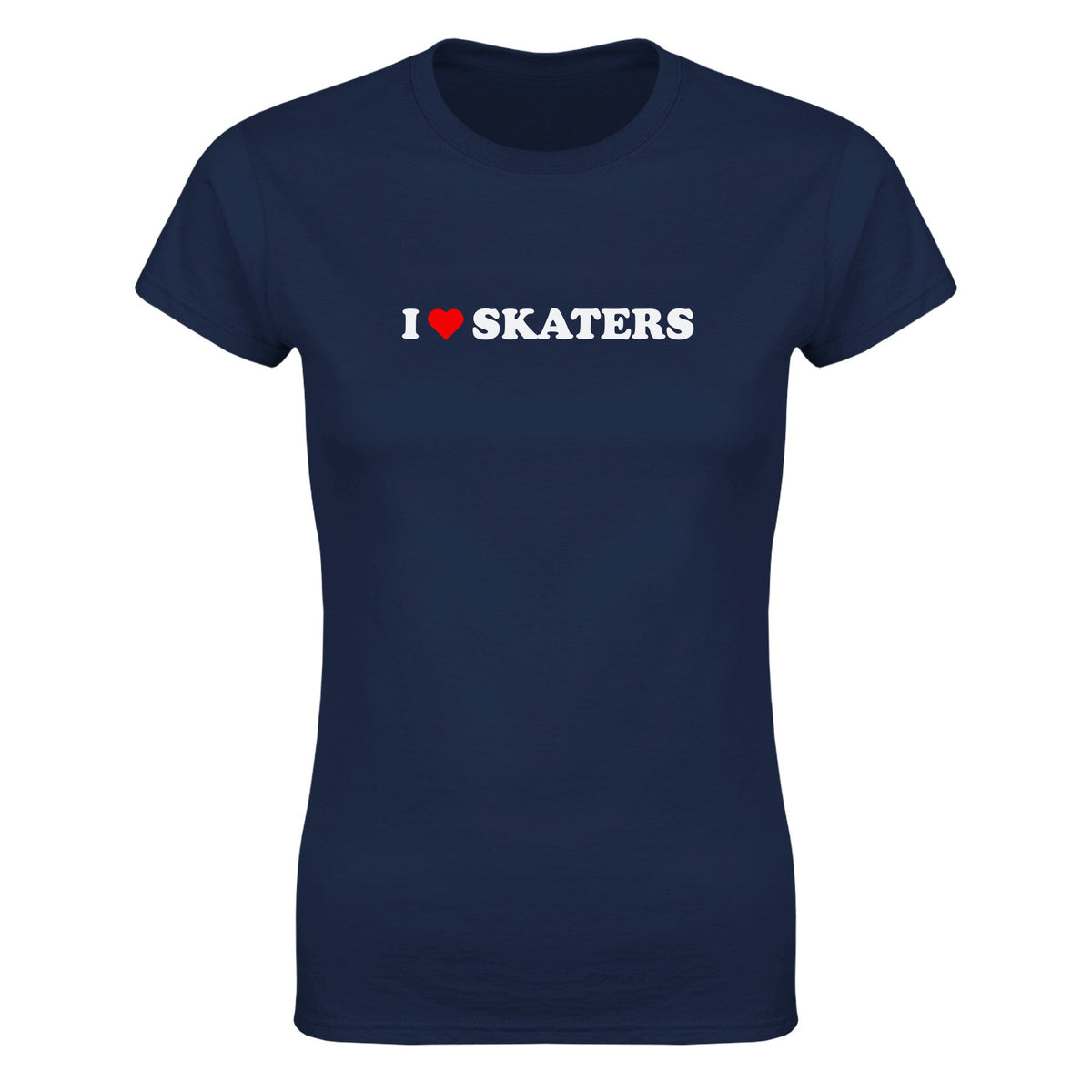 I LOVE SKATERS - WOMEN'S TEE – Navy
