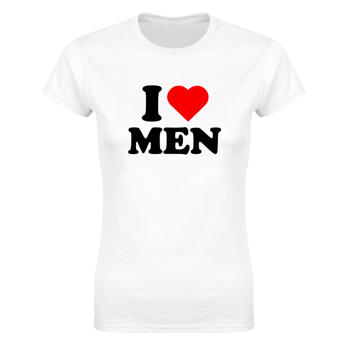 I LOVE MEN - WOMEN'S TEE – White