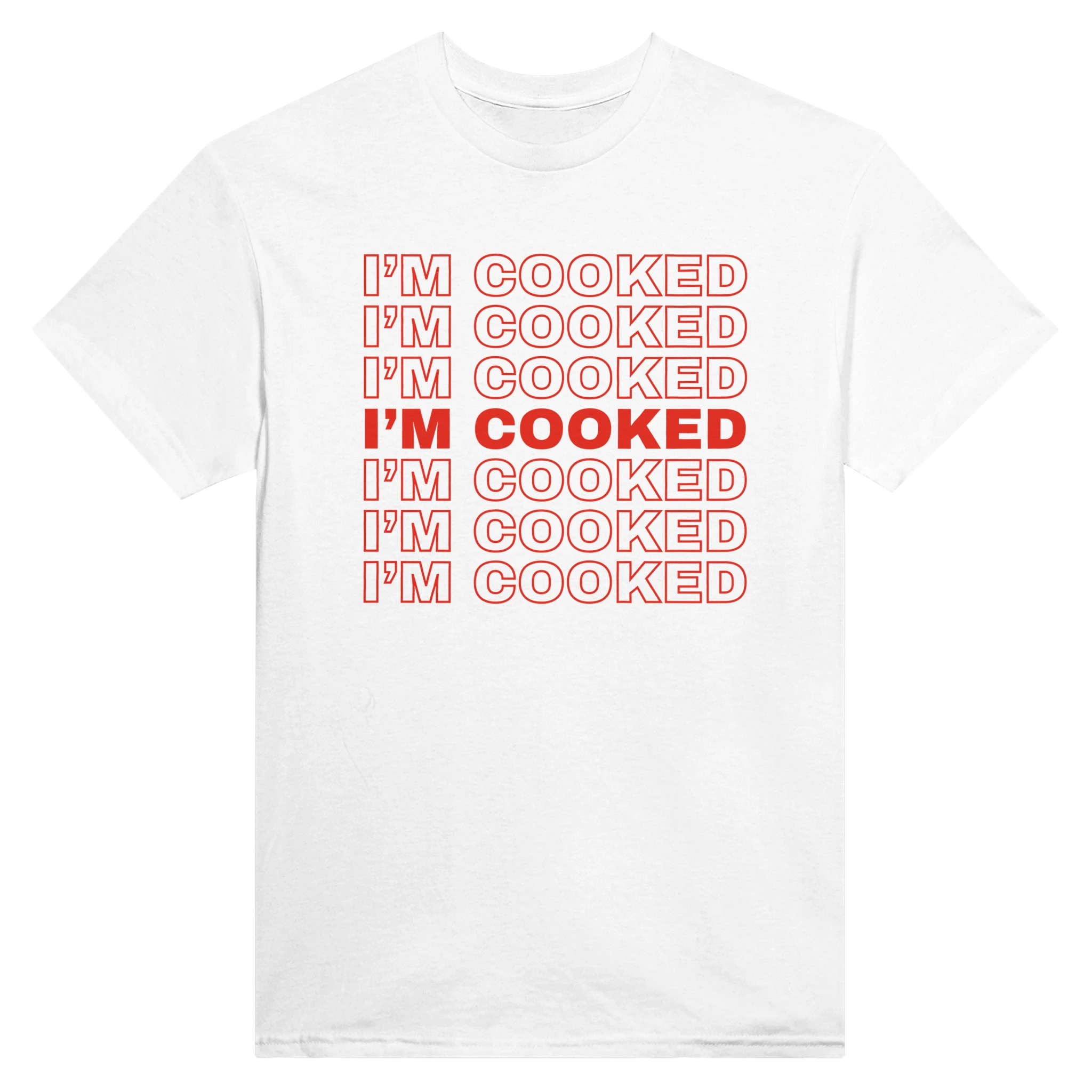 I'M COOKED - TEE – White