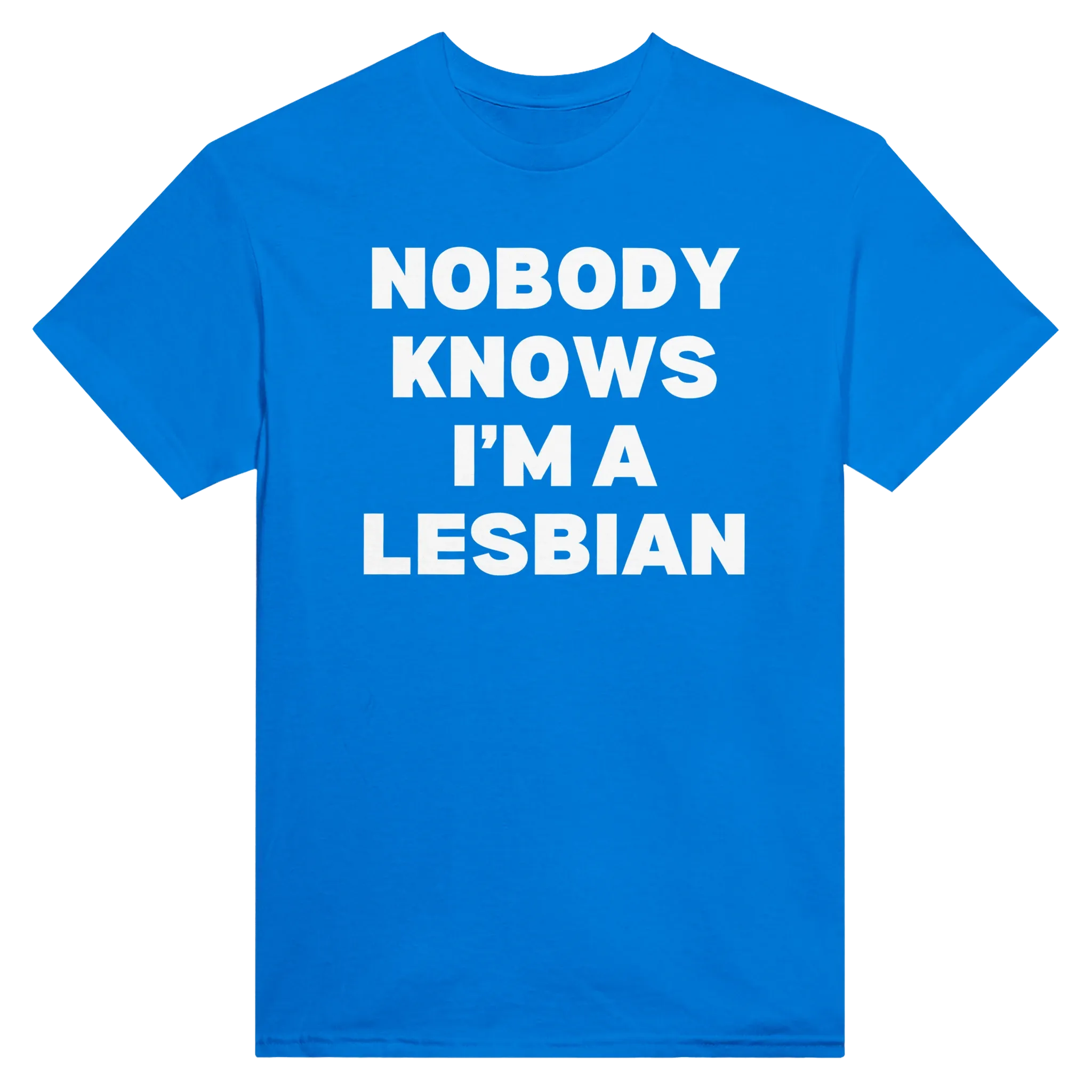 NOBODY KNOWS I'M A LESBIAN - TEE – Royal