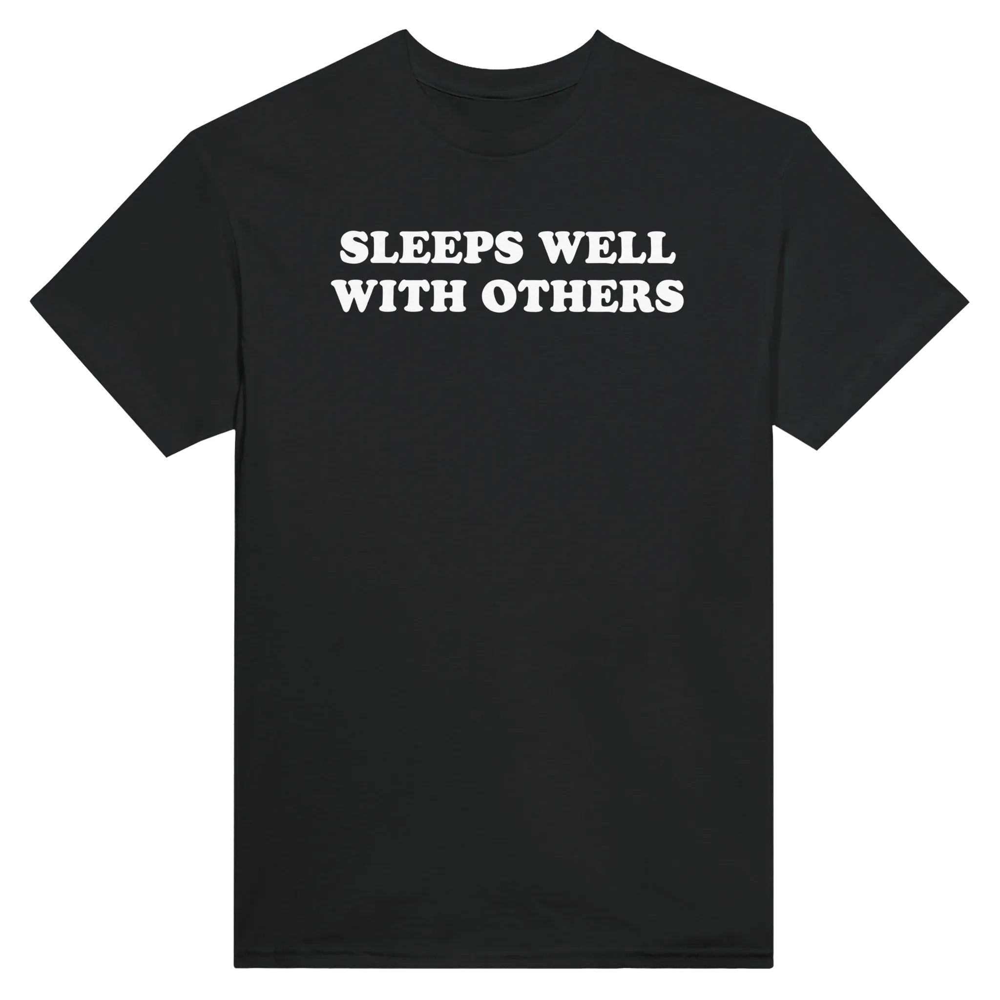 SLEEPS WELL WITH OTHERS - TEE – Black