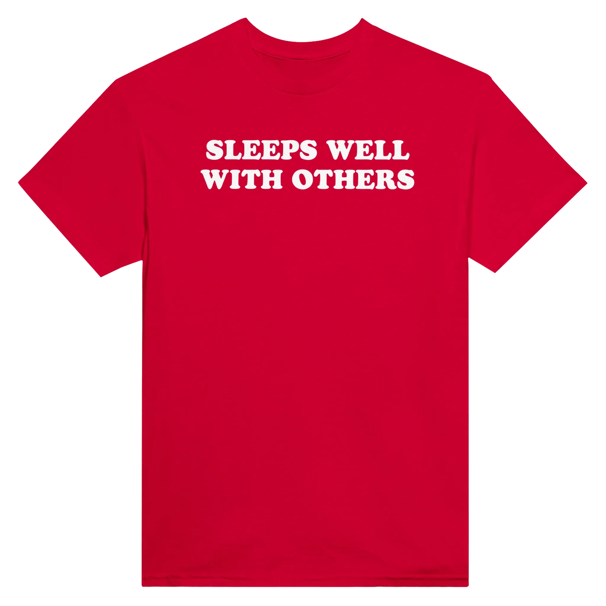 SLEEPS WELL WITH OTHERS - TEE – Red